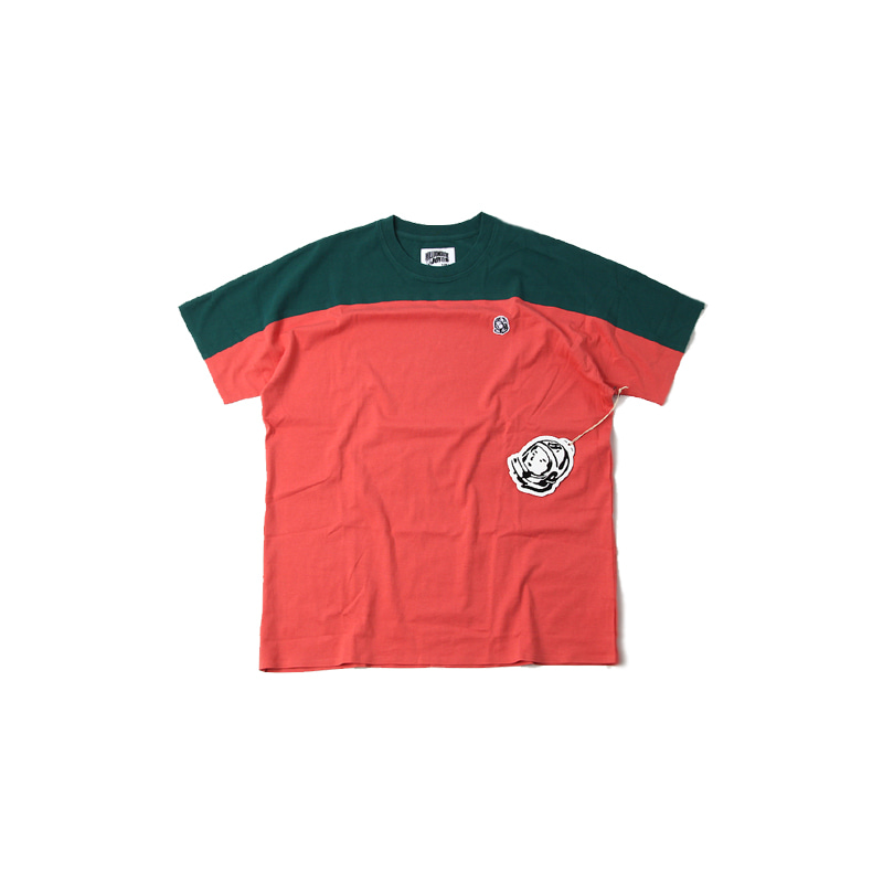 BB SPACE S/S KNIT TEE (ROSE/GREEN)